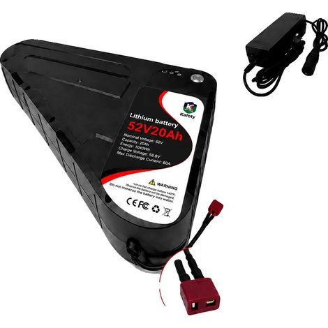 Batería para bicicleta, capacidad de 52 V, carcasa rígida impermeable, 52V20AH-T (1/2)