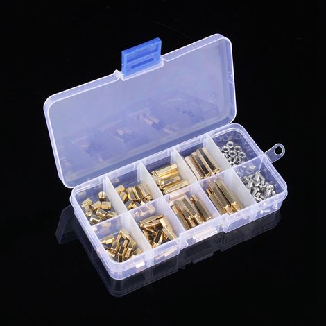 Assortiment de 120 vis et écrous d'entretoise en laiton M3 mâle/femelle pour circuits imprimés (1/5)