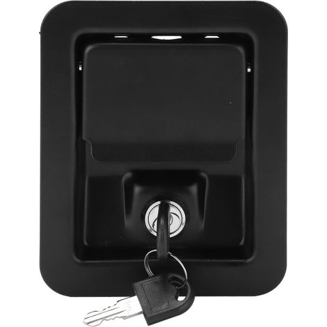 Serrure de panneau de générateur en acier inoxydable, montage à 4 coins, accessoires d'unité silencieuse avec clés (1/5)