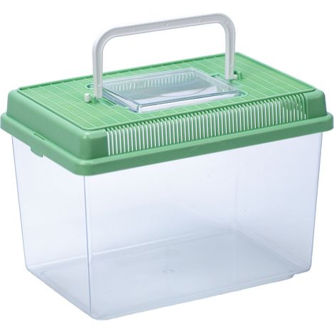Ferplast GEO Conteneur pour petits animaux, poissons, tortues et insectes. Variante MEDIUM - Misure: 23.2 x 15.3 x h 16.6 cm - 2.5 L - Vert clair