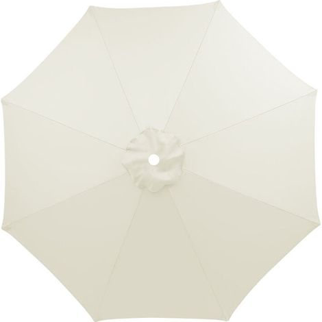 3m Housse de Rechange pour Parasol 8 Baleines imperméable, Anti-UV, Tissu de Rechange, Lavable,Respirable, Crème (1/5)
