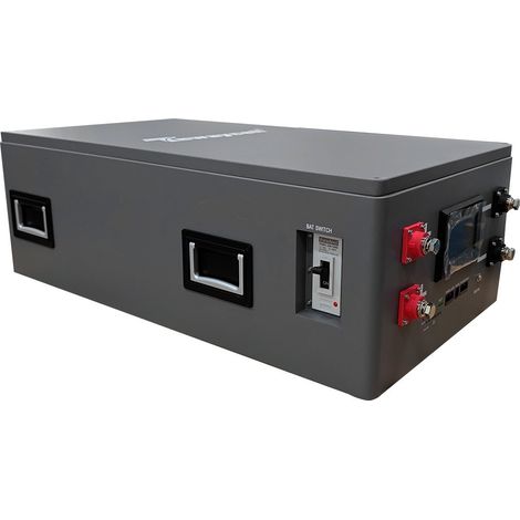 Kit de Coffret Bricolage DIY pour Batterie LiFePO4 51.2V 300Ah 280Ah 314Ah - Boîtier avec Disjoncteur, BMS JK 200A Bluetooth Intégré, Équilibrage Automatique 2A
