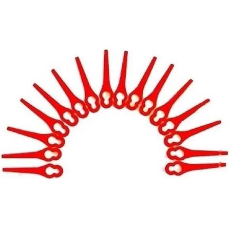 Lames en plastique pour coupe-bordures Florabest, lot de 100, trous de 83 mm, 10 mm et 5 mm (1/4)