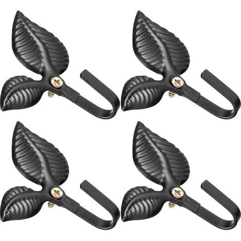 muraux rustiques en métal KICHOUSE forme de feuille lot de 4