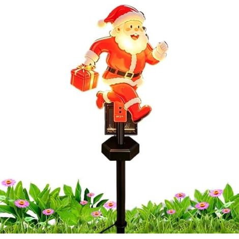 Lampes Solaires de Jardin Lampe Design Père Noël Paysage Festif Pelouse (1/5)