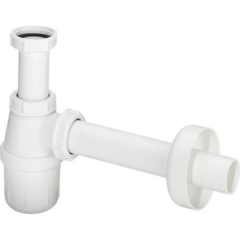 Siphon pour bouteille 5/4"x5/4" en plastique blanc, modèle n° 5725PL
