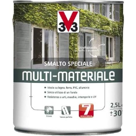 Smalto multimateriale v33 4 in 1 lt 0,50 grigio micaceo (1/3)