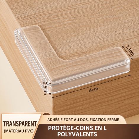 Protège-coin en L pour petite fenêtre avec adhésif acrylique réf 3941 1 × 1 × 1 cm 5 g – Livraison gratuite