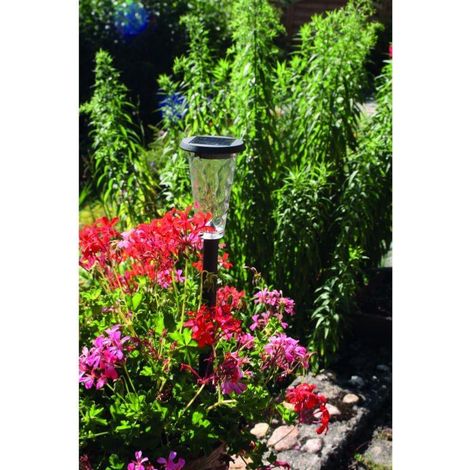 Balise solaire élégante Lucky alu et verre 20 lumens (1/4)