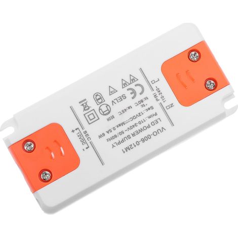 Pilote Led 12V Ultra-Mince Convertisseur Led Pour Ampoules Alimentation Avec Protection Contre Les Surcharges Et Les Courts-Circuits 9.80 X 4.60 X 1.00 Cm (1/5)