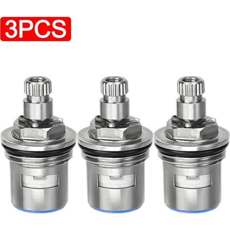 Lot de 3 cartouches de remplacement universelles en acier inoxydable pour robinet de cuisine et de salle de bain.