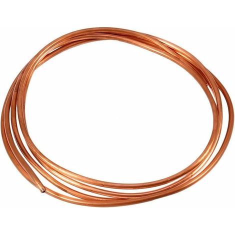 Tubo de cobre, carrete de tubo de cobre flexible de 2 m, 4 mm de diámetro exterior x 3 mm de diámetro interior para tuberías de refrigeración (4 mm de diámetro exterior, 3 mm de diámetro interior) (1/5)