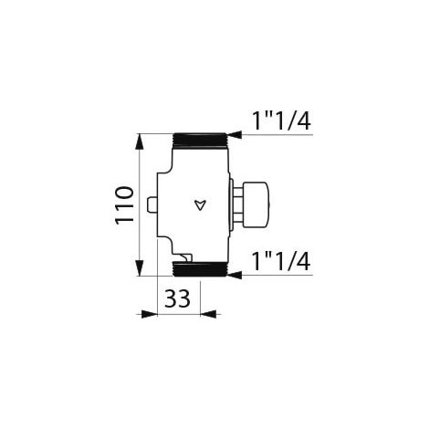 Tempochasse DELABIE M11/4 zeitgesteuerter Spülkasten für WC - 760000