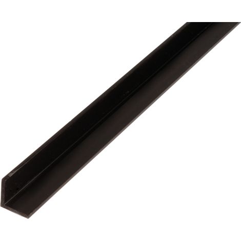 PROFILO ANGOLARE 10X10X2000MM PVC NERO
