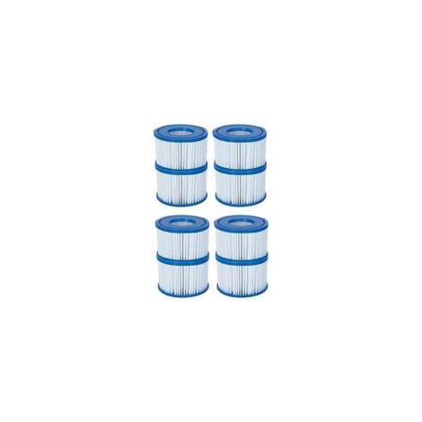 Lay-Z-Spa (VI) Filterkartusche im 4er-Pack, kompatibel mit allen Lay-Z-Spa Spa-Modellen.