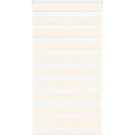 Doppelrollo Marmorbeige 85x150 cm Stoffbreite 80,9 cm Polyester