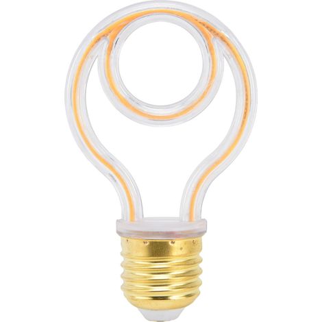 Ampoule LED linéaire E27 culot moyen, lumière chaude vintage 2700K, lampe décorative pour lustre (1/3)