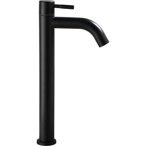 Grand robinet de lavabo (noir) (1/4)