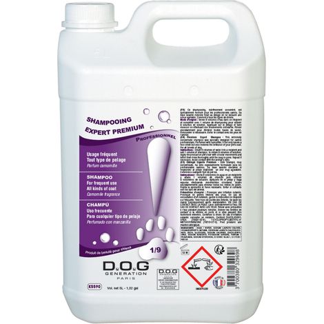 Shampooing Expert Premium Dog Generation : 5 litres