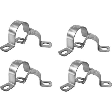 8 colliers de serrage en acier inoxydable 304, forme U, pour fixation de tuyaux, résistants à la corrosion, adaptés aux tubes de 25 mm (1/5)