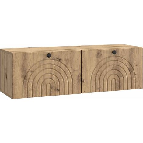 vidaXL  Wall-Mounted TV Cabinet  Artisan Oak 98 x 31 x 30 cm