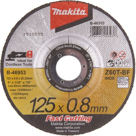 Makita disco di taglio in metallo 125x0,8 mm per smerigliatrice