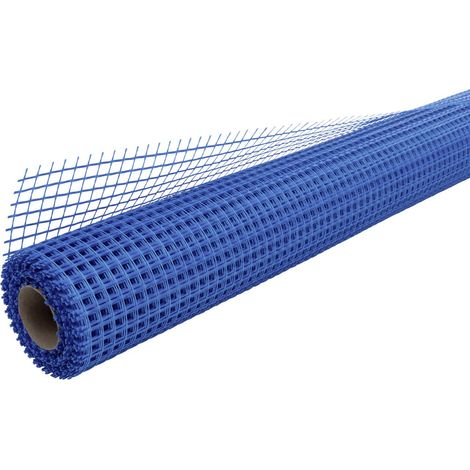 Baukom Außenputzgewebe blau, 10 m / Rolle Putzgewebe Armierungsgewbe (1/2)