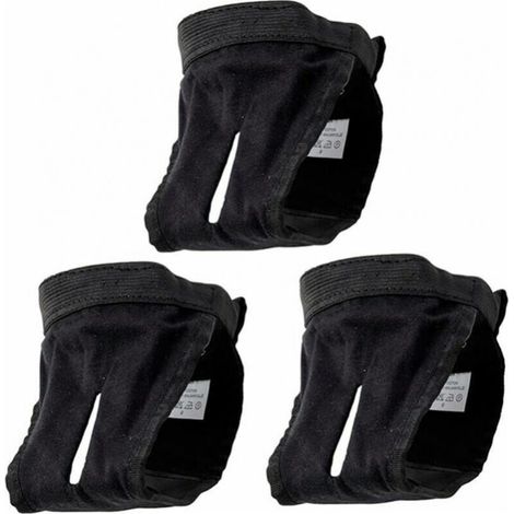 Dog Panties Heat Menstrual Panties for Dogs Pack of 3 with 9 Sanitary Towels Physiological Period Pants Washable Female Protection, Black S(26CM-31CM) (1/5)