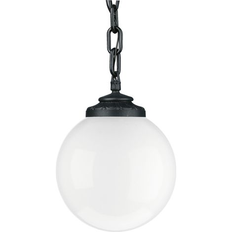 Suspensión clásica INDURA GLOBO IP65 E27 70W Negro