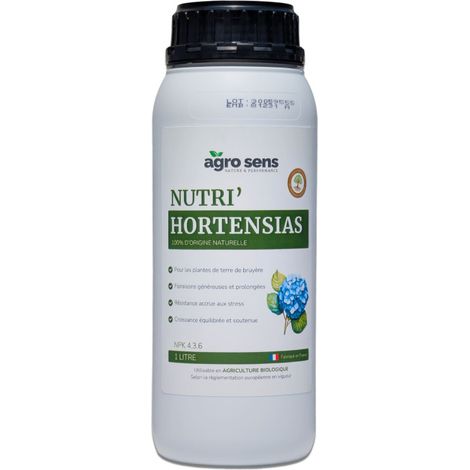 Nutri Hortensias - Engrais liquide pour hortensias - 1 litre (500 litres de préparation) (1/5)