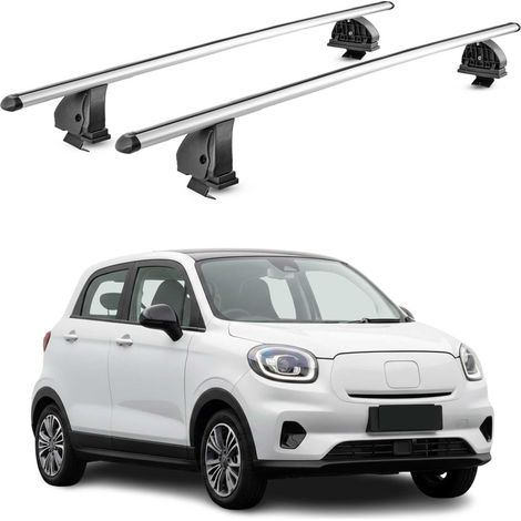 OMAC Aluminium Dachträger Querträger für Leapmotor T03 2024-2026 – TÜV / DIN 75302:2019 – Abschließbar – T-Nut – Max. 75 kg – 2 Stangen – Silber (1/5)