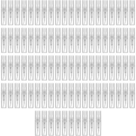 Mini Transparent 2 ML Vaporisateur Bouteille en Plastique Parfum Vaporisateur Bouteille D'éChantillon Vide Adapté pour Voyage Partie 90 Pcs (1/5)