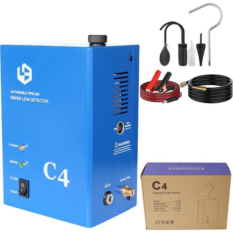 Car Smoke Machine Leak Detector, EVAP Fog Machine Leak Detector DC 12 V Vehicle Lines Leak Detection Test Device for Car/Motorcycle/Truck/SUV/Speedboat (1/5)
