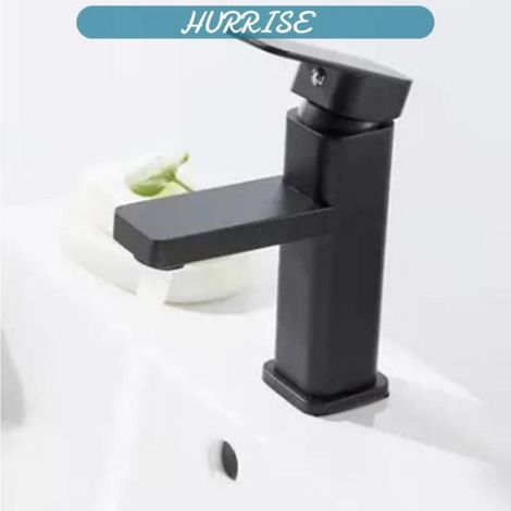 Robinet D'évier - Plastique Noir - Pour Évier À Poser - Salle De Bain Et Cuisine - 1 Pièce (1/5)