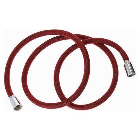 Tubo Doccia Flessibile 1.8 Metri Rosso 180cm Laccio Bagno Per Doccetta Box 87282 (1/2)