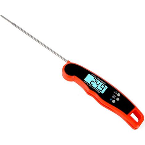 Thermomètre à viande numérique avec sonde, thermomètre alimentaire à lecture instantanée pour la cuisson, les grillades, la pâtisserie et la friture en cuisine-AquaForge (1/5)