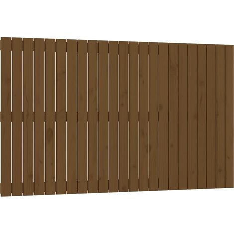 Maison Exclusive - Cabecero cama pared madera maciza pino marrón