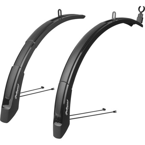 8624000001 - Garde-Boue Avant et arrière, Expander Cross 65 mm, 2 pièces universelles Extensibles pour vélos avec Roues de 26'' à 29'' de Couleur Noir (1/3)
