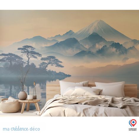 Papier peint : Mont Fuji, Zen, Aquarelle - Intissé - 200 cm - 280 cm (1/5)