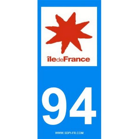 ADHESIFS REGION DEPARTEMENT 94 ILE DE FRANCE X2