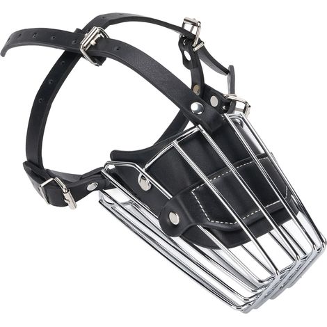 Muselière réglable pour berger allemand, empêchant les aboiements et les morsures, cage de protection pour la gueule des chiens de taille moyenne à grande (1/5)