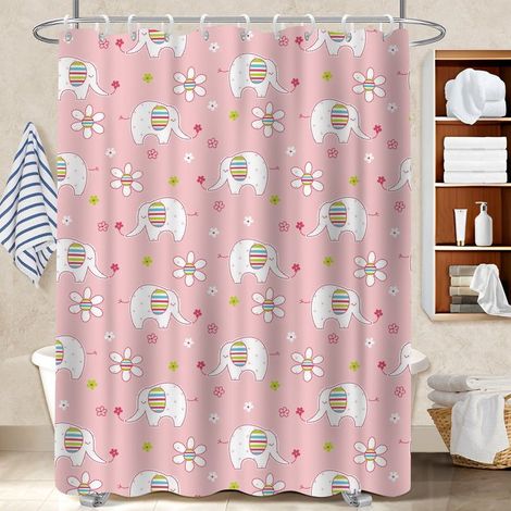 Rideau de bain 180x180 séchage rapide bâche polyester douche pour idée cadeau pour pendaison de crémaillère (1/5)