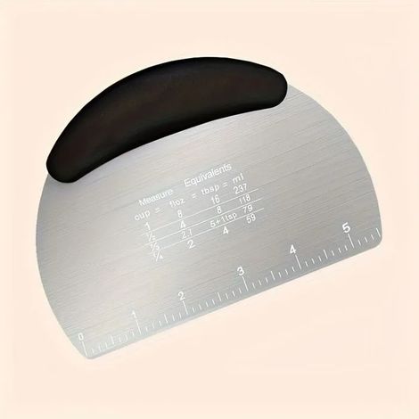 1 racloir à pâte — Coupe-pâte en acier inoxydable, racloir alimentaire, outil de découpe pour pâtisserie,divise-pains et pâtisseri (1/5)