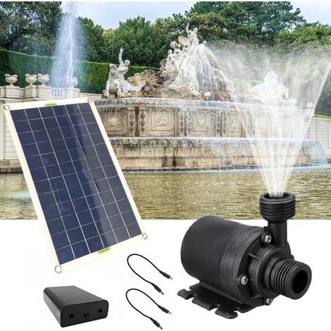 Kit pompe solaire 20 W YOSOO pour fontaine de jardin, modèle submersible silencieux 12 V adapté aux bassins, oiseaux et systèmes hydroponiques