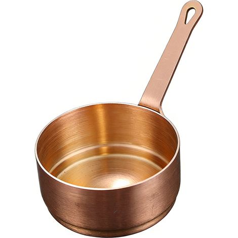 Pentolino in miniatura da 100 ml in acciaio inox - oro rosa