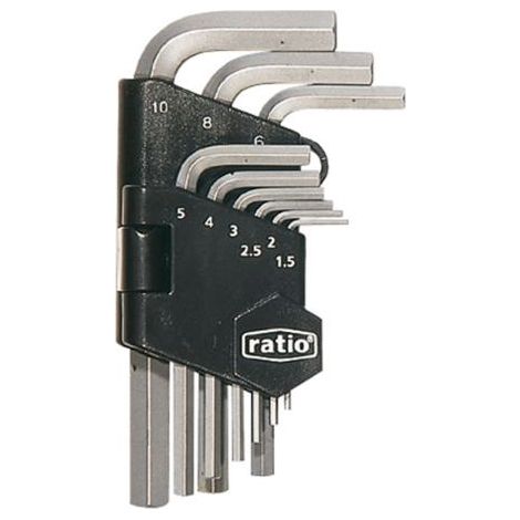 Juego de 9 llaves acodadas allen Ratio - (1/2)