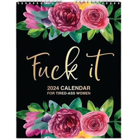 Wandkalender 2024 für vielbeschäftigte Frauen – Spiralgebundener Kalender für Büro und Zuhause (1/5)