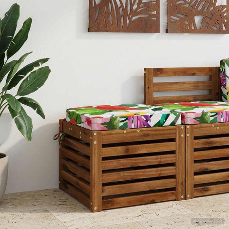 vidaXL Cojín de asiento de 1 pieza SOEST 100% Poliéster Multicolor (1/5)