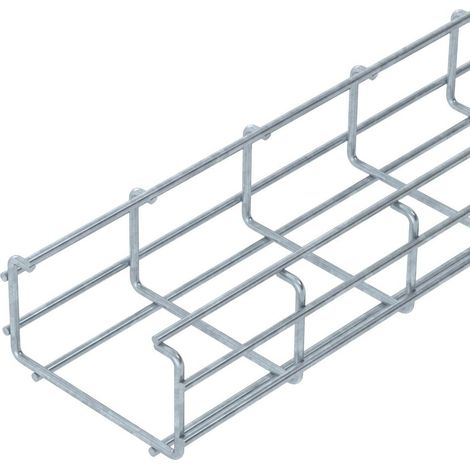 OBO Bettermann C-Gitterrinne 50x100x3000 Stahl tauchfeuerverzinkt, 3 Meter, 6017436