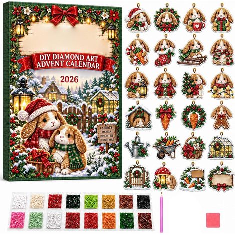 Diamond Art Adventskalender 2026 - 2026 Diamond Art Countdown-Kalender B